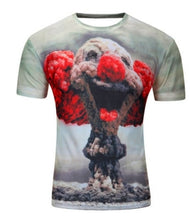 Load image into Gallery viewer, 2018 Newest Summer Style Fashion Print Short sleeved Tees Men Black And White Vertigo Hypnotic colorful Printing 3D T shirt