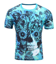 Load image into Gallery viewer, 2018 Newest Summer Style Fashion Print Short sleeved Tees Men Black And White Vertigo Hypnotic colorful Printing 3D T shirt