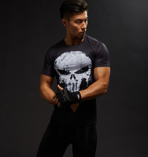 Load image into Gallery viewer, Hot Sale 3D Printed Marvel Punisher Skull T-shirt Men Summer Fashion Short Sleeve Tshirt G ym Compression Men T Shirt Tops&amp;Tees