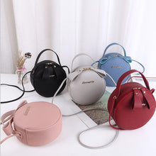 Load image into Gallery viewer, Design Fashion Women Round Bag Leather Women's Circular Crossbody Shoulder Messenger Bags Ladies Purse Female Bolsa Handbag