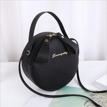 Load image into Gallery viewer, Design Fashion Women Round Bag Leather Women's Circular Crossbody Shoulder Messenger Bags Ladies Purse Female Bolsa Handbag