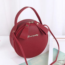Load image into Gallery viewer, Design Fashion Women Round Bag Leather Women's Circular Crossbody Shoulder Messenger Bags Ladies Purse Female Bolsa Handbag