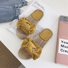 Load image into Gallery viewer, vertvie 2019 Women's Slippers Bowknot Lady Pink Slipper Summer Flat Sandals Summer Vacation Beach Casual Indoor Shoes Flip Flops