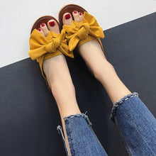 Load image into Gallery viewer, WENYUJH 2019 Women Bow Summer Sandals Slipper Indoor Outdoor Flip-flops Beach Shoes New Fashion Female Casual chanclas mujer