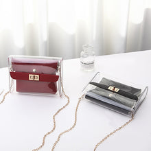 Load image into Gallery viewer, Women PVC clear bag satchel bag Fashion Transparent Shoulder Crossbody Bags Ladies Messenger Casual Shopping Small Handbags