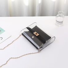 Load image into Gallery viewer, Women PVC clear bag satchel bag Fashion Transparent Shoulder Crossbody Bags Ladies Messenger Casual Shopping Small Handbags