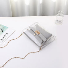 Load image into Gallery viewer, Women PVC clear bag satchel bag Fashion Transparent Shoulder Crossbody Bags Ladies Messenger Casual Shopping Small Handbags