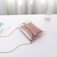 Load image into Gallery viewer, Women PVC clear bag satchel bag Fashion Transparent Shoulder Crossbody Bags Ladies Messenger Casual Shopping Small Handbags