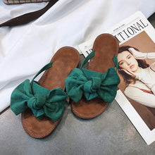 Load image into Gallery viewer, WENYUJH 2019 Women Bow Summer Sandals Slipper Indoor Outdoor Flip-flops Beach Shoes New Fashion Female Casual chanclas mujer