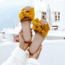 Load image into Gallery viewer, Litthing New Summer Slippers Women Bow Summer Sandals Slipper Indoor Outdoor Flip-flops Beach Shoes Female Fashion Shoes