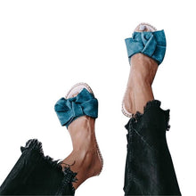 Load image into Gallery viewer, Slippers Women Summer Bow Summer Sandals Slipper Indoor Outdoor Flip-flops Beach Shoes Female Fashion Shoes 2019