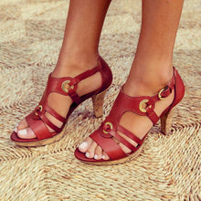 Load image into Gallery viewer, New Style Elegant Buckle Strap Sandals Women 2019 Sandals Female Bohemian Style Summer Fashion High Heels Women's Shoes