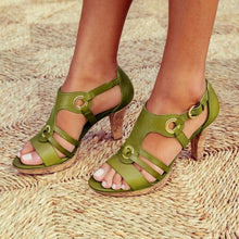 Load image into Gallery viewer, New Style Elegant Buckle Strap Sandals Women 2019 Sandals Female Bohemian Style Summer Fashion High Heels Women's Shoes