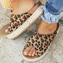 Load image into Gallery viewer, Slides Sexy Leopard Flip Flop Sandals Summer Women Slippers Open Toe Platform Casual Shoes Ladies Outdoor Beach Female Girl