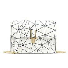 Load image into Gallery viewer, Women Shoulder Bags PU Leather Geometric Print Messenger Korean Satchel Bag for Girls Sac A Dos Bolsas Feminina Mujer Sac A Main
