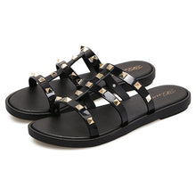 Load image into Gallery viewer, Rhinestone Women Slippers Flip Flops Summer Slides Women Shoes Crystal Diamond Bling Beach Slides Sandals Casual Shoes Slip On