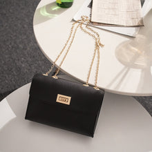 Load image into Gallery viewer, British Fashion Simple Small Square Bag Women&#39;s Designer Handbag 2019 High-quality PU Leather Chain Mobile Phone Shoulder bags