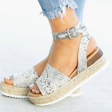 Load image into Gallery viewer, Oeak Wedges Sandals Shoes Women High Heels Summer Shoes 2019 Flip Flop Chaussures Femme Platform Sandals 2019