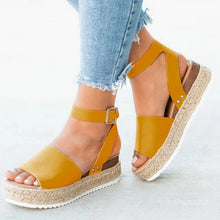 Load image into Gallery viewer, Oeak Wedges Sandals Shoes Women High Heels Summer Shoes 2019 Flip Flop Chaussures Femme Platform Sandals 2019
