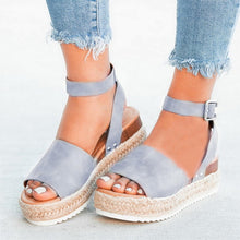 Load image into Gallery viewer, Oeak Wedges Sandals Shoes Women High Heels Summer Shoes 2019 Flip Flop Chaussures Femme Platform Sandals 2019