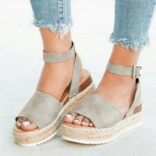 Load image into Gallery viewer, Oeak Wedges Sandals Shoes Women High Heels Summer Shoes 2019 Flip Flop Chaussures Femme Platform Sandals 2019