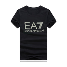 Load image into Gallery viewer, Men Casual EA7 Tee Shirts Hip Hop Fashion Designer T Shirt Unisex Cotton Short Sleeve Tee Shirts Loose Large Leisure T-shirt