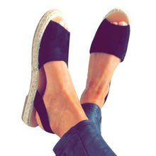 Load image into Gallery viewer, Sandals Women Roman Flat Ankle Strap Retro Summer Casual For Ladies Female Comfort Shoes Fish Mouth Slippers Plus 43