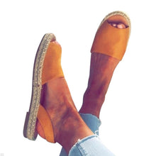 Load image into Gallery viewer, Sandals Women Roman Flat Ankle Strap Retro Summer Casual For Ladies Female Comfort Shoes Fish Mouth Slippers Plus 43